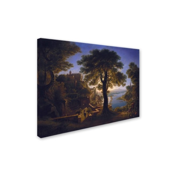 Karl Schinkel 'Castle By The River' Canvas Art,35x47